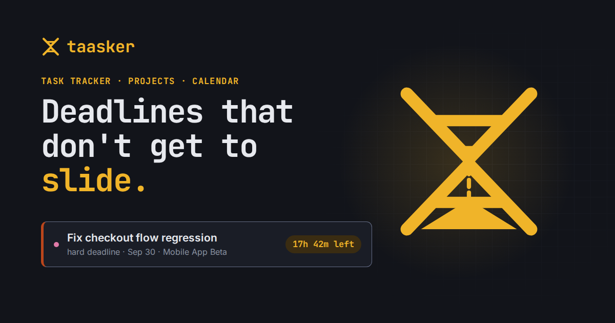 Every to-do app let me push deadlines with one click, so I built one that doesn't